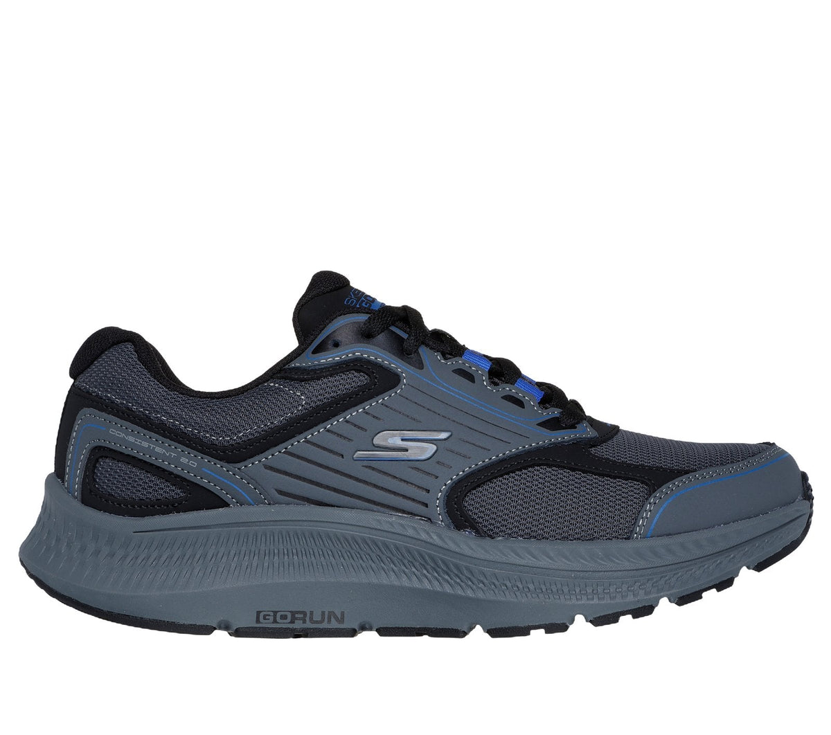 GO RUN Consistent 2.0, CHARCOAL/BLUE